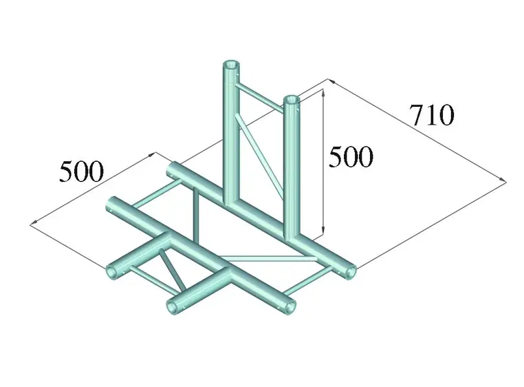 ALUTRUSS BILOCK BQ2-PAT42V 4-way T-piece 